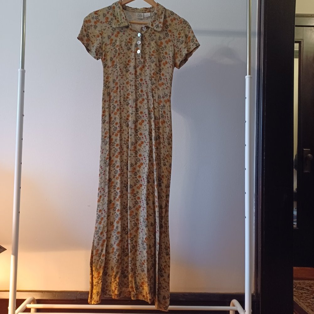 Floral rayon house dress
